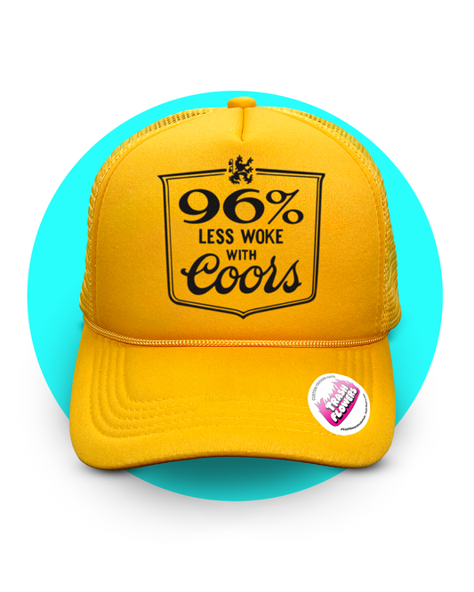 96% Less Woke Trucker Hat