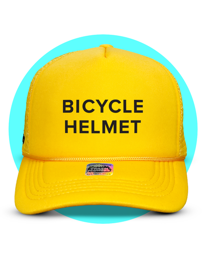 Bicycle Helmet Trucker Hat