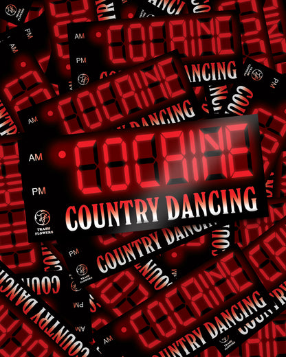 Cocaine Country Dancing Sticker