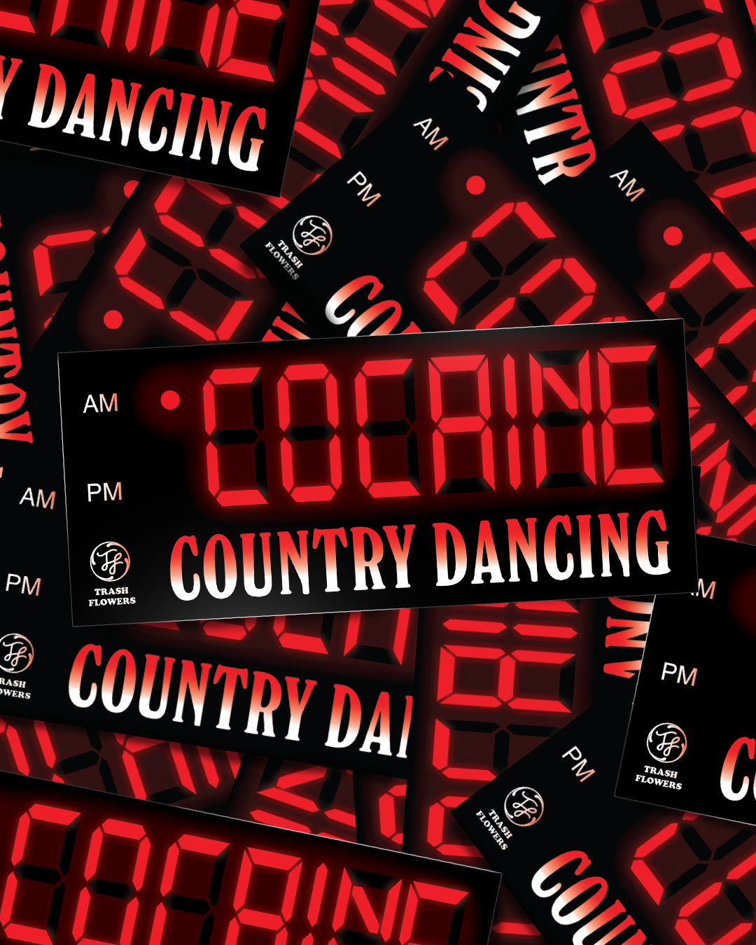 Cocaine Country Dancing Sticker