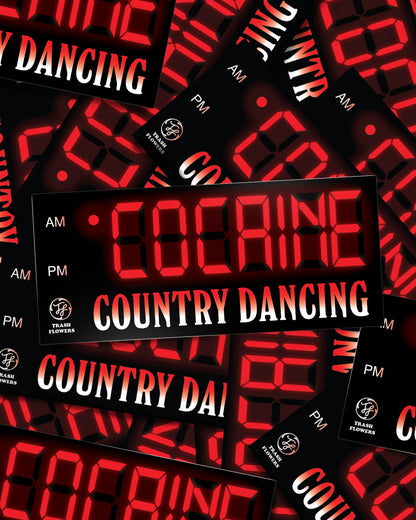 Cocaine Country Dancing Sticker