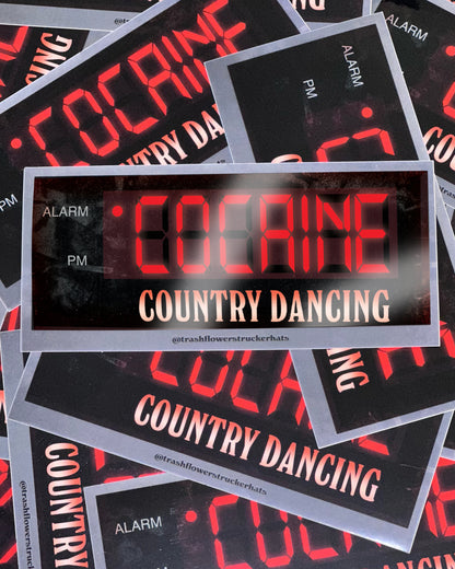 Cocaine Country Dancing Sticker