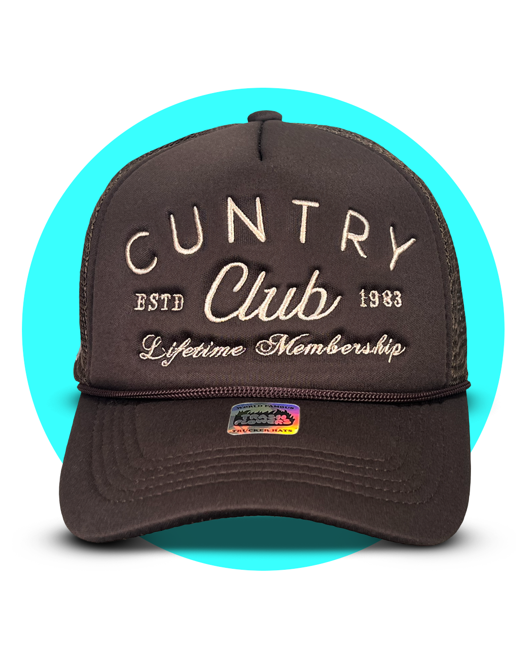 Ltd. Edition Cuntry Club Lifetime Membership Trucker Hat