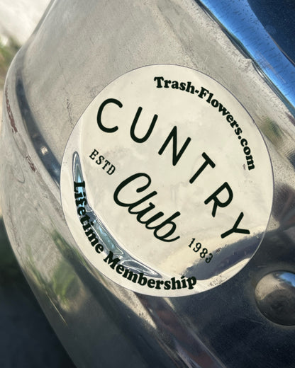 Cuntry Club Mirror Sticker