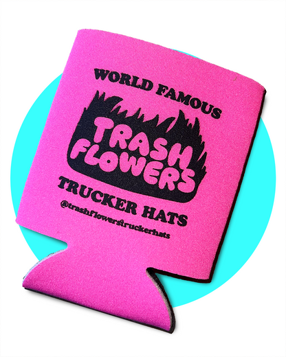 I Put The Cunt in Country Trash Flowers Koozie