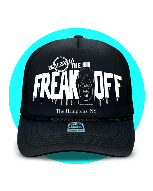 I Survived The Freak Off Trucker Hat