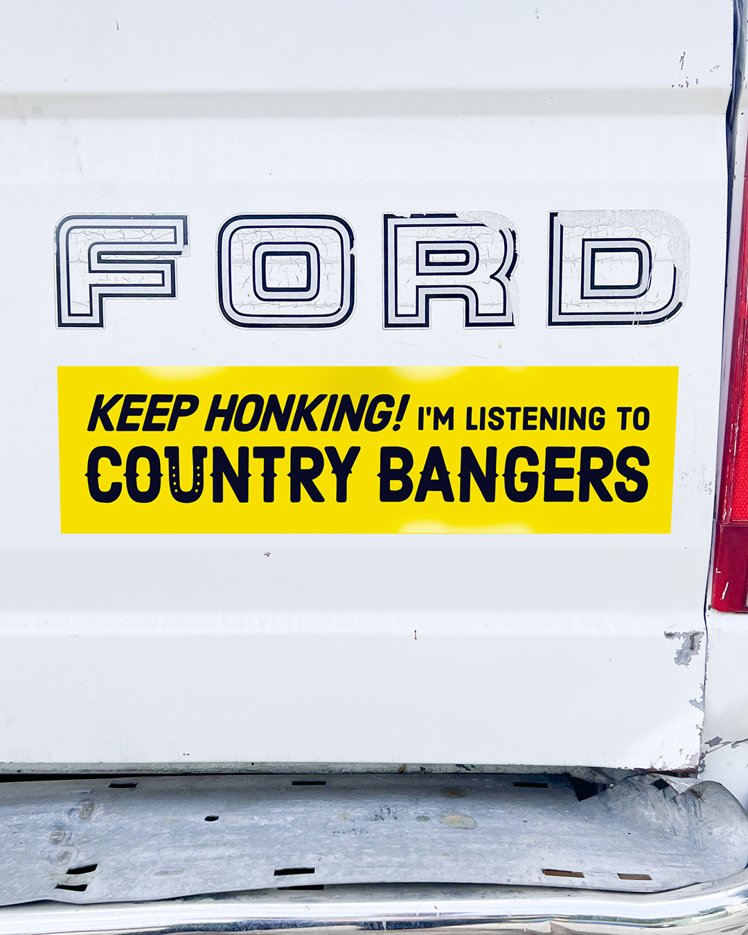 Keep Honking! I'm Listening to Country Bangers Sticker