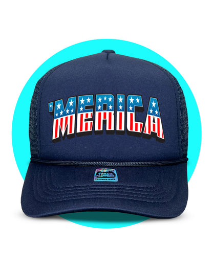 'Merica 4th July Trucker Hat