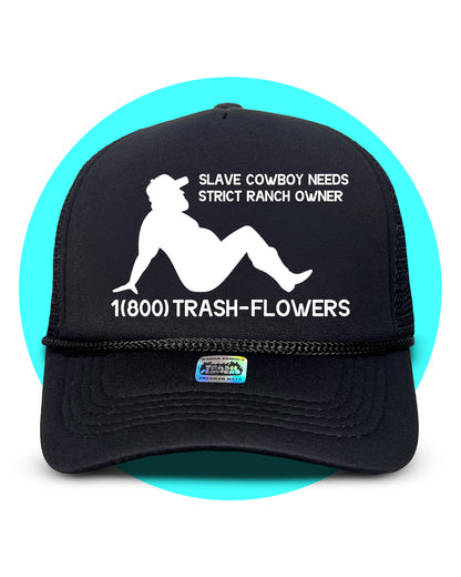 Trash-Flowers Mud Flap Trucker Hat