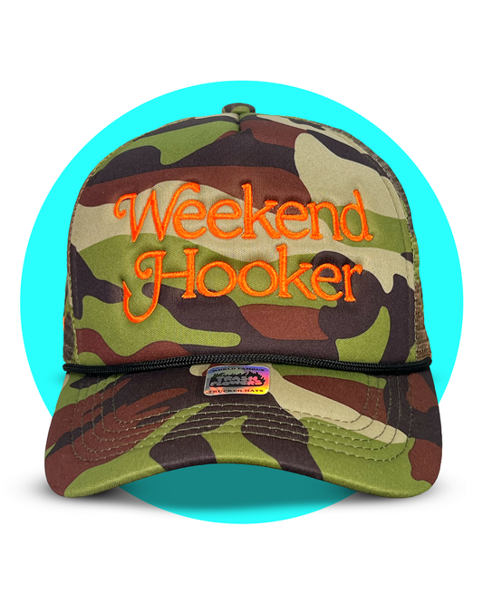 Limited Edition Embroidered Weekend Hooker Trucker Hat