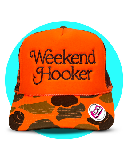 Limited Edition Embroidered Weekend Hooker Trucker Hat