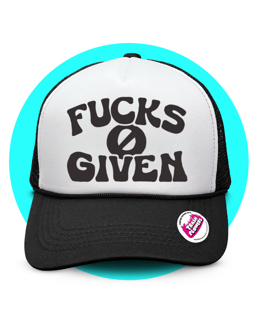 Zero Fucks Given Trucker Hat