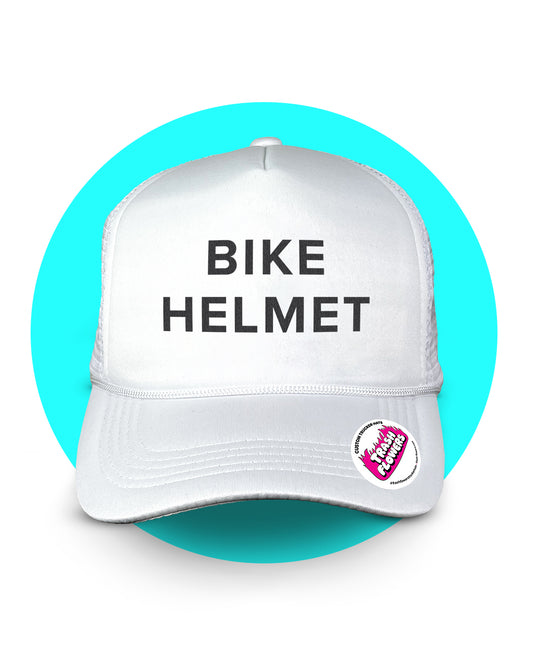 Bike Helmet Trucker Hat