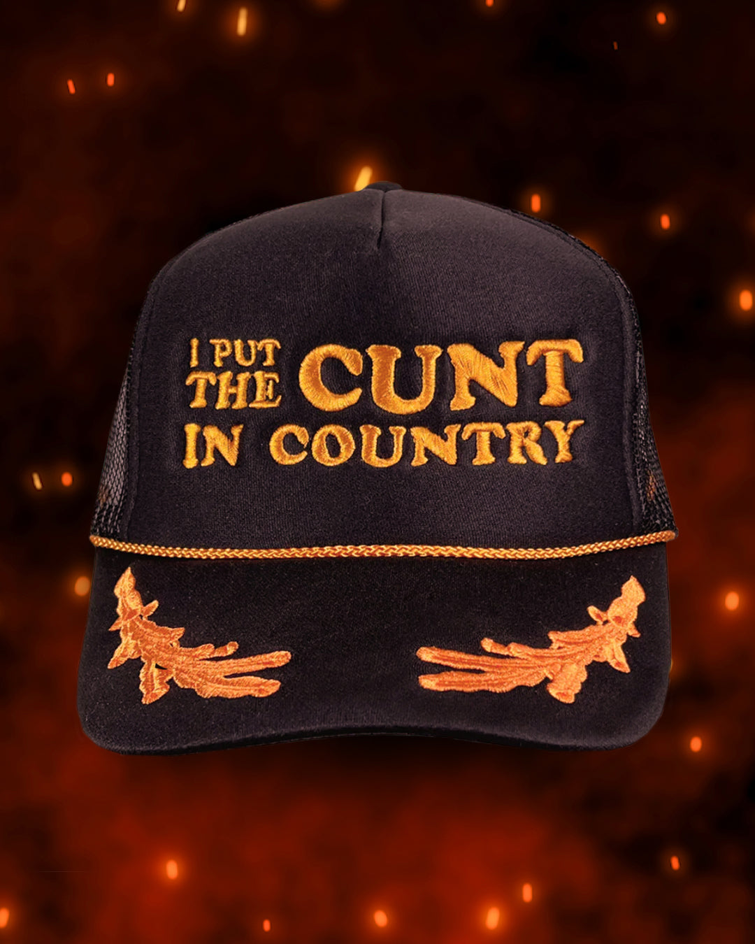 I Put The Cunt in Country Captain Trucker Hat