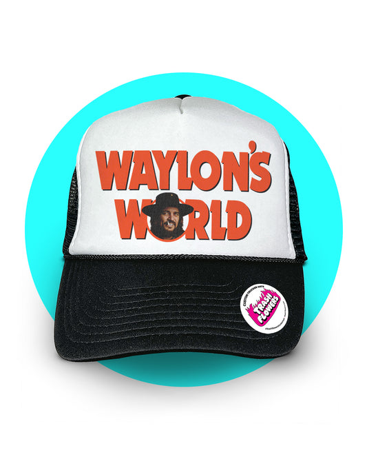 Waylon's World Trucker Hat Orange